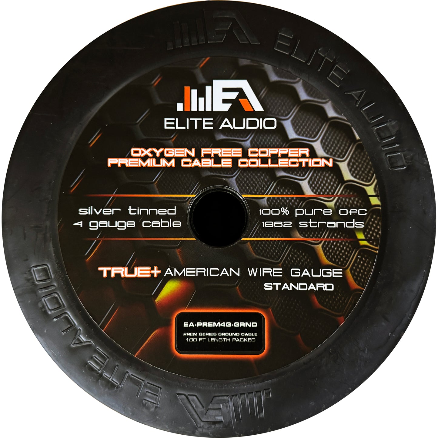Elite Audio EA-PREM4GND 100ft Roll Silver Tinned OFC 4 Gauge Wire